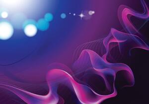Fototapet - Valuri abstracte violete (152,5x104 cm)