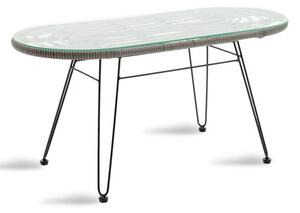 Masa de Gradina Naoki Negru - Gri 100x45x46 cm