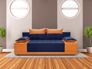Canapea trei locuri Ibriso (albastru + portocaliu). 1042500