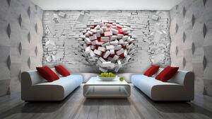 Fototapet - Wall 3D (152,5x104 cm)