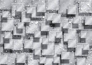 Fototapet - Abstracție gri (254x184 cm)