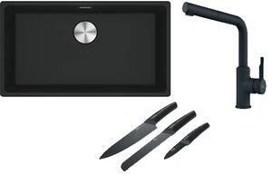 Set chiuvetă din granit Franke Maris 125.0687.260, baterie bucătărie Franke Urban 115.0627.523