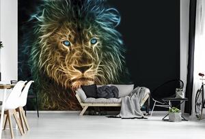 Fototapet - Abstracție cu leu (152,5x104 cm)