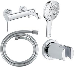 Set baterie cadă-duș Grohe Essence 33624001, duș de mână Grohe Rainshower 26574000, 27074000, 22112000