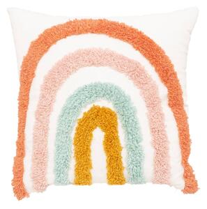 Perna decorativa Rainbow, 100% bumbac, 40 x 40 cm