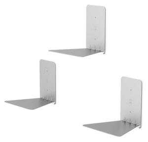 Rafturi argintii 3 buc. din metal 14 cm Conceal – Umbra