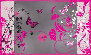 Fototapet - Fluturi roz (152,5x104 cm)