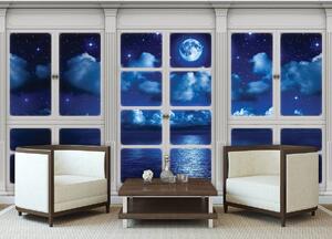 Fototapet - Cerul în geamul nocturn (152,5x104 cm)