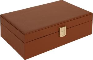 Cutie de bijuterii Velvet dream maro, 25 x 7 x 16 cm