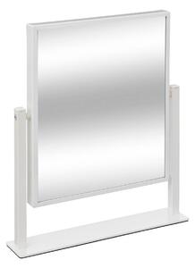 Oglindă pentru machiaj, rotativă, albă, înălțime 37,3 cm