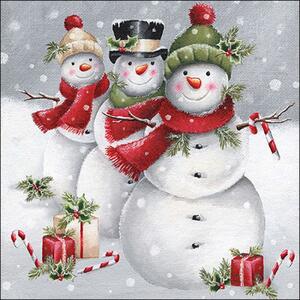 Servetele de Craciun Snowmen 33x33 cm
