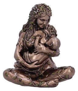 Mini statueta zeita Pamantului Gaia cu Bebelusul in Brate 11 cm