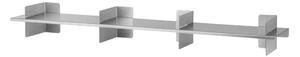 Raft argintiu din metal 120 cm Tivo – noo.ma