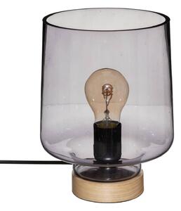Lampa de masa Mind loft, abajur din sticla, inaltime 23 cm