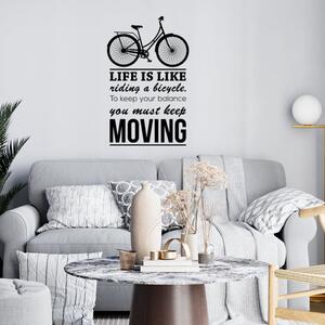Sticker Decorativ - Riding a bicycle