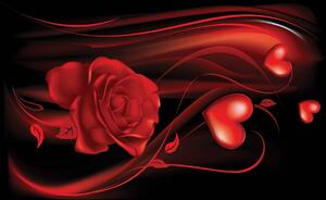 Fototapet - Inima roșie (152,5x104 cm)