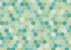 Fototapet - Mozaic celadon - pastel (152,5x104 cm)