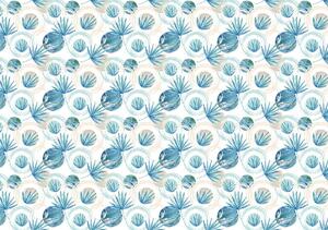 Fototapet - Frunze albastre (152,5x104 cm)