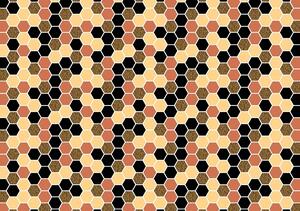 Fototapet - Hexagon mozaic (152,5x104 cm)