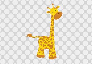 Fototapet - Girafă (254x184 cm)