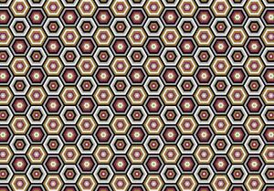 Fototapet - Hexagon (152,5x104 cm)