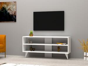 Comoda TV Salvador, Model One, 120x50x29.6 cm, Alb