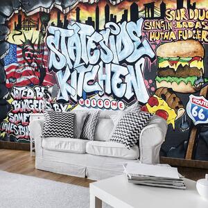 Fototapet - Cel mai bun burger - Graffiti (152,5x104 cm)
