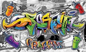 Fototapet - Graffiti colorat (254x184 cm)