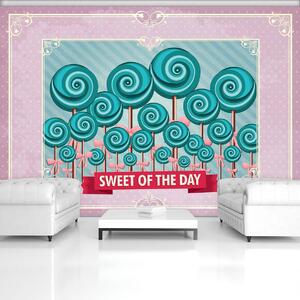 Fototapet - Sweet Pin Up Lollies (152,5x104 cm)