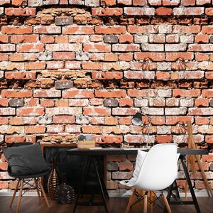 Fototapet - Red Brickwall (152,5x104 cm)