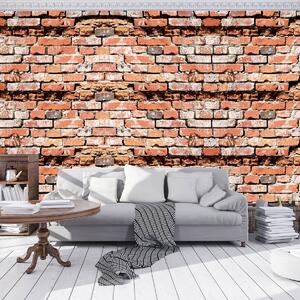 Fototapet - Red Brickwall (254x184 cm)