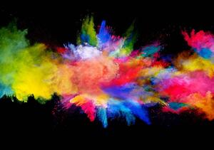 Fototapet - Explozie colorată din pudră (254x184 cm)