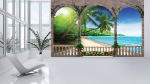 Fototapet - Arcada - Paradisul tropical (152,5x104 cm)