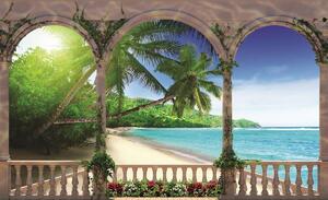 Fototapet - Arcada - Paradisul tropical (152,5x104 cm)