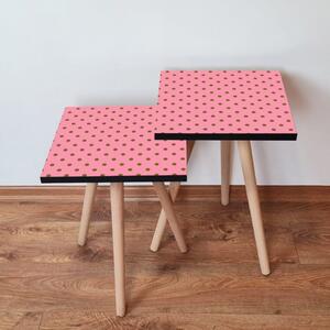 Set 2 Masute Auxiliare 2SHP369, MDF, Roz