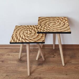 Set 2 Masute Auxiliare 2SHP374, MDF, Bej