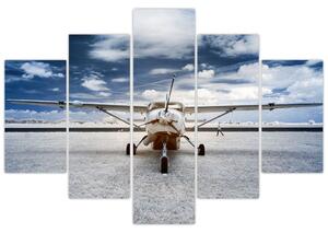 Tablou cu aeroplan cu motor (150x105 cm)