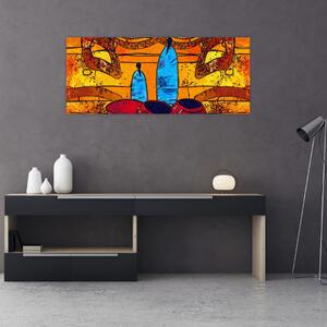 Tablou - Pictură străveche (120x50 cm)