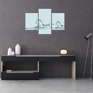 Tablou - Cai din picături de apă (90x60 cm)