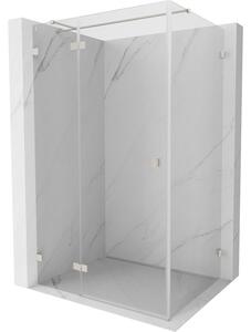 Mexen Lunar T, duș rabatabil, stânga 130 x 100 cm, sticlă transparentă de 8 mm, profil din oțel, 834T-130-100-97-00-L