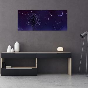 Tablou - Noaptea în ilustrație (120x50 cm)