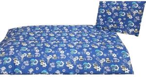 Lenjerie de pat Roboți pentru copii (albastru)