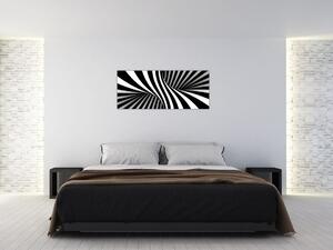 Tablou abstract cu dungi de zebră (120x50 cm)