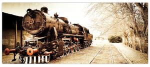 Tablou - Locomotiva istorică (120x50 cm)
