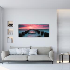 Tablou - Pietre în mare (120x50 cm)