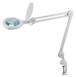 Lampă LED de masă dimabilă cu lupă și clemă LED/8W/12/230V