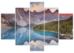 Tablou - Peisaj montan din Canada (150x105 cm)
