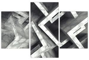 Tablou cu cuburi abstracte (90x60 cm)