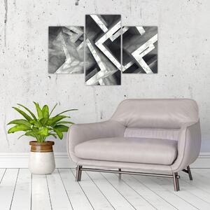 Tablou cu cuburi abstracte (90x60 cm)