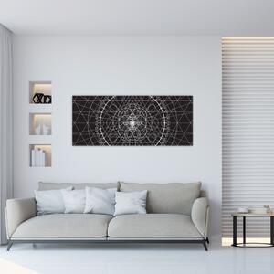 Tablou - Abstracție cu ceas (120x50 cm)